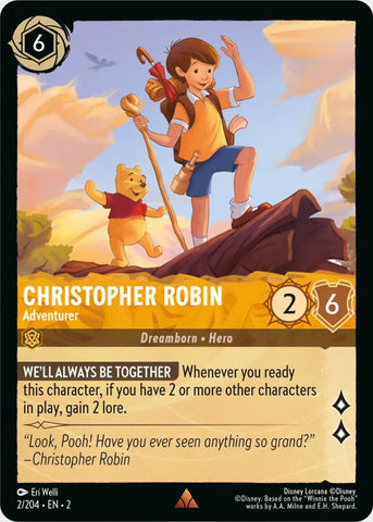 Disney Lorcana: Rise of the Floodborn - Christopher Robin – Adventurer - 2/204