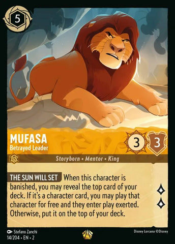 Disney Lorcana: Rise of the Floodborn - Mufasa – Betrayed Leader - 14/204