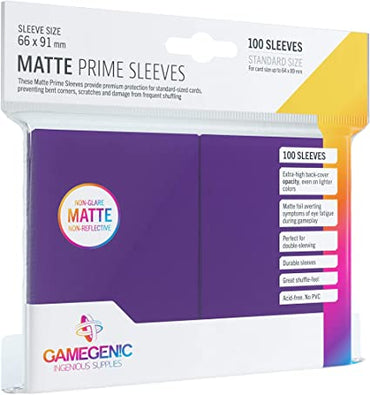 Gamegenic Matte Prime Sleeves Purple 100 count