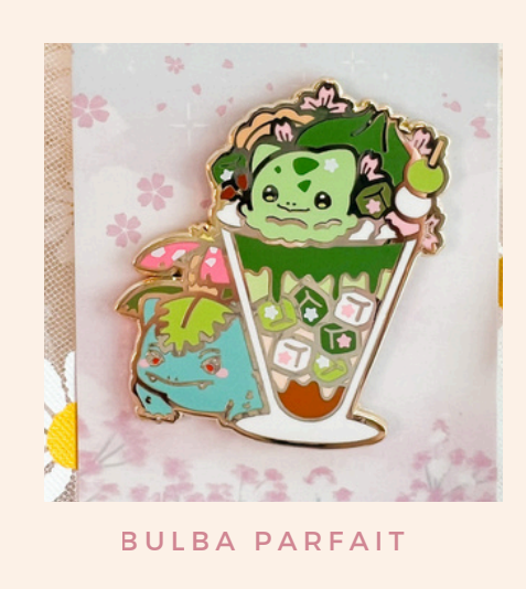 Bulba Parfait - Pokemon Pin Badge by Poroful