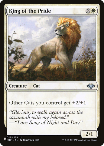 King of the Pride [The List]