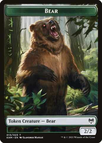 Treasure // Bear Double-Sided Token [Kaldheim Tokens]