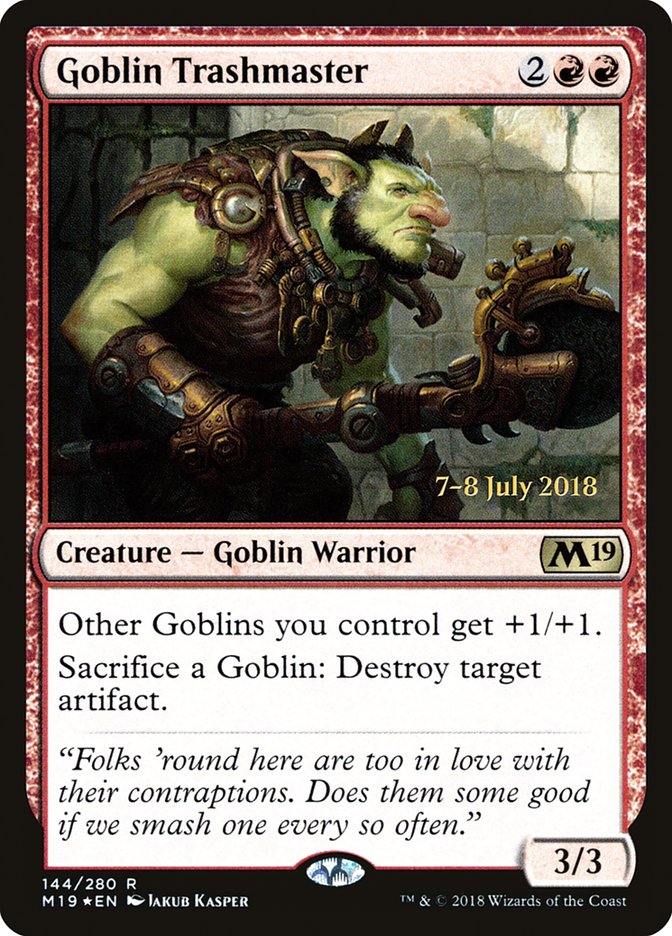 Goblin Trashmaster [Core Set 2019 Prerelease Promos]