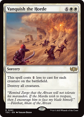 Vanquish the Horde [Tarkir: Dragonstorm Commander]