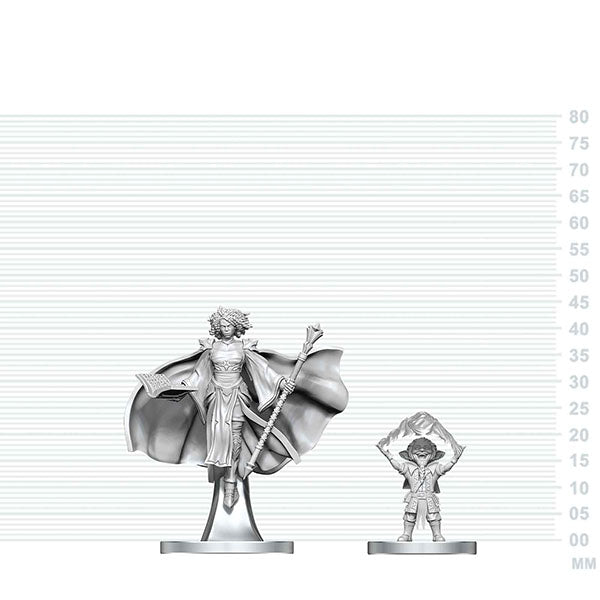 Nolzer's Marvolous Miniatures: Gnome Warlock & Aasimar Wizard ** RELEASES 26/08/2026 **