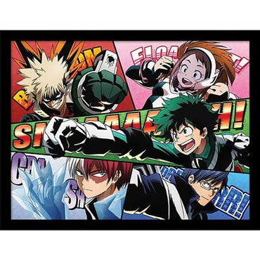Framed Print 40x30 cm - My Hero Academia (Comic Action)