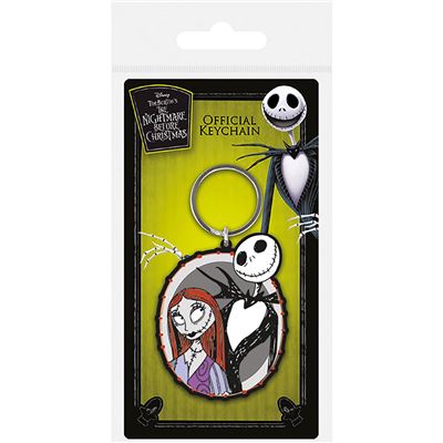 NIGHTMARE BEFORE CHRISTMAS (JACK & SALLY) PVC KEYCHAIN
