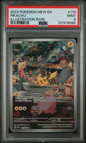 Pikachu - 173/165 - Pokemon 151 - PSA Graded Card 9 - #107616580