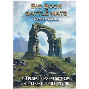 Giant Book of Battle Mats (A4): Wilds, Wreaks and Ruins