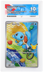 Bulbasaur & Charmander & Squirtle - 037 & 038 & 039 - Black  Star Promo - ACE Graded Card 10 - #1080007 & 1080008 & 1080009 - All Perfect Sub Grades