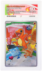 Bulbasaur & Charmander & Squirtle - 037 & 038 & 039 - Black  Star Promo - ACE Graded Card 10 - #1080007 & 1080008 & 1080009 - All Perfect Sub Grades