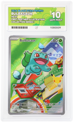 Bulbasaur & Charmander & Squirtle - 037 & 038 & 039 - Black  Star Promo - ACE Graded Card 10 - #1080007 & 1080008 & 1080009 - All Perfect Sub Grades