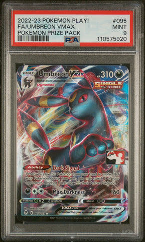 Umbreon Vmax - 095/203 - Evolving Skies - 2022-2023 Play! Pokemon Stamped Promo - PSA Graded Card 9 - #110575920