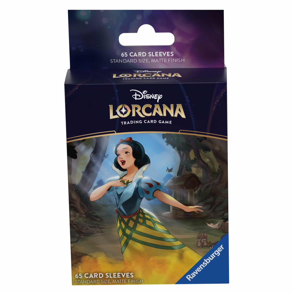 DISNEY LORCANA TRADING CARD GAME – URSULA'S RETURN – CARD SLEEVES - SNOW WHITE