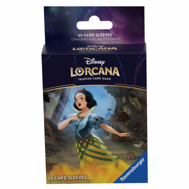 DISNEY LORCANA TRADING CARD GAME – URSULA'S RETURN – CARD SLEEVES - SNOW WHITE** Releases 31/05/2024 **