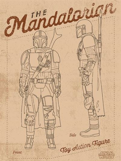 Canvas Print 40x30 cm - Star Wars: The Mandalorian