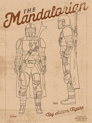Canvas Print 40x30 cm - Star Wars: The Mandalorian