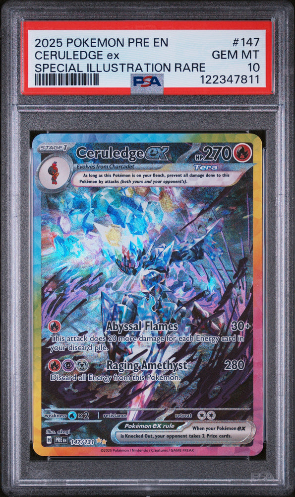 Ceruledge ex - 147/131 - Prismatic Evolutions - PSA Graded Card 10 - #112347811