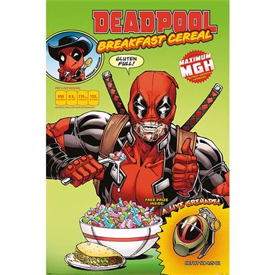 Maxi Poster - Deadpool (Cereal Box)