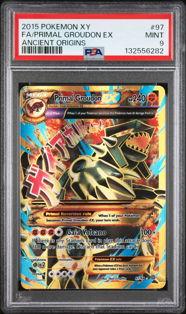 Primal Groudon EX - 97/98- Ancient Origins - PSA Graded Card 9 - #132556282