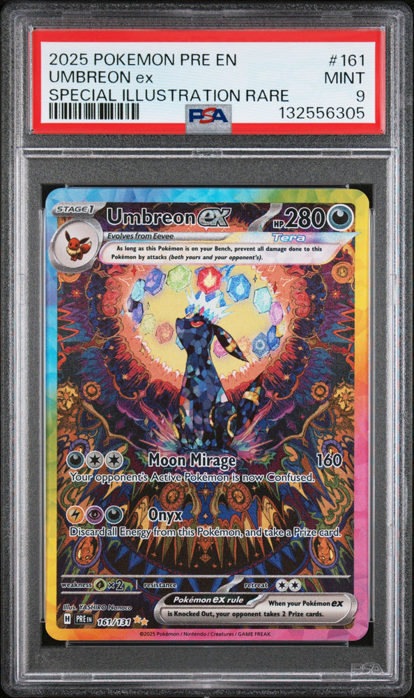 Umbreon ex - 161/131 - Prismatic Evolutions - PSA Graded Card 9 - #132556305