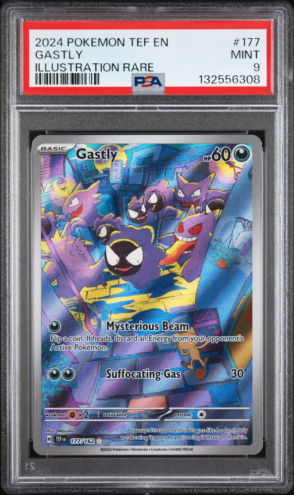 Gastly - 177/162 - Temporal Forces - PSA Graded Card 9 - #132556308