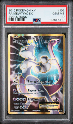 Mewtwo EX - 103/108 - XY Evolutions - PSA Graded Card 10 - #132556310