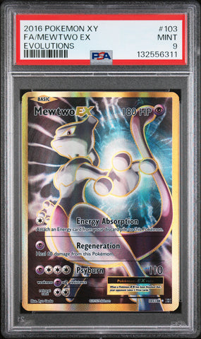 Mewtwo EX - 103/108 - XY Evolutions - PSA Graded Card 9 - #132556311