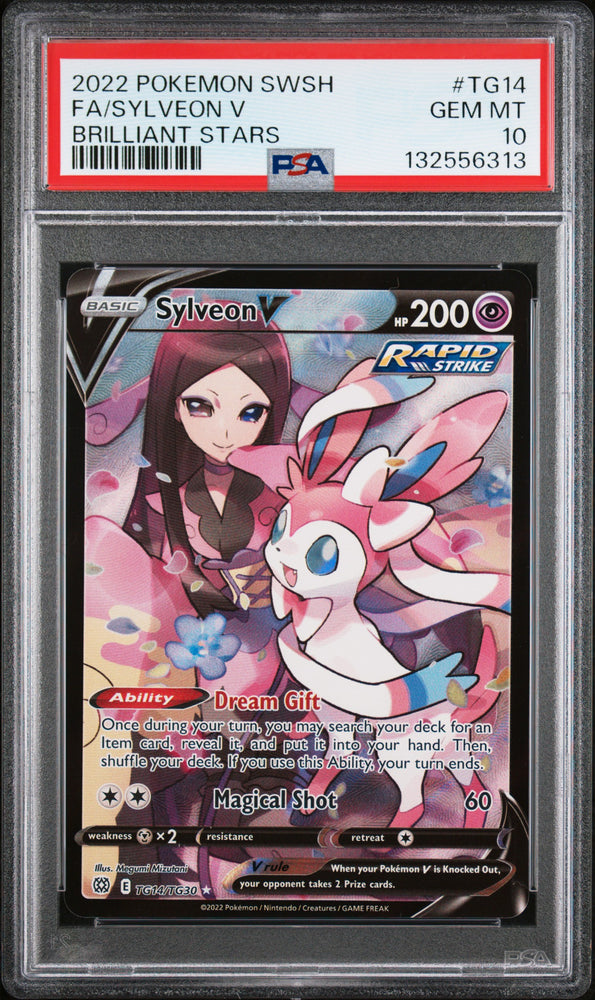 Sylveon V - TG14/TG30 - Brilliant Stars - PSA Graded Card 10 - #132556313