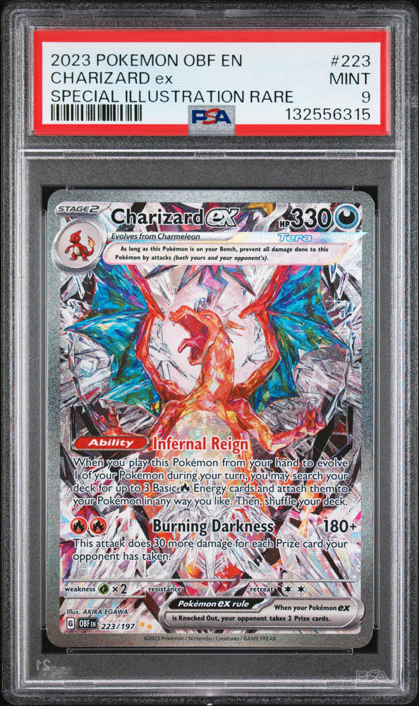 Charizard ex - 223/197 - Obsidian Flames - PSA Graded Card 9 - #132556315