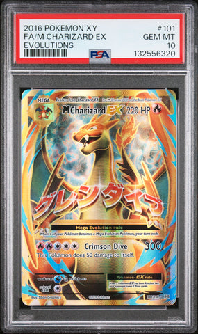 M Charizard EX - 101/108 - XY Evolutions - PSA Graded Card 10 - #132556320
