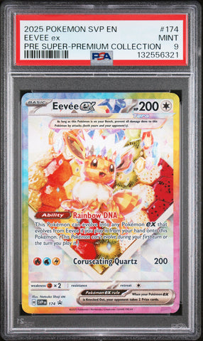 Eevee ex - SVP 174 - Black Star Promo - PSA Graded Card 9 - #132556321