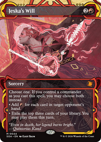 Jeska's Will (JP Alternate Art) (Silver Scroll Foil) [Secrets of Strixhaven: Mystical Archive]