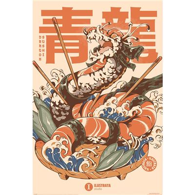 Maxi Poster - Ilustrata (Sushi Dragon)