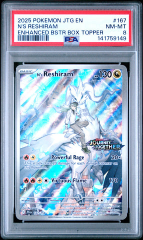 N's Reshiram - 167/159 - Journey Together - Stamped Promo - PSA 8 - #141759149