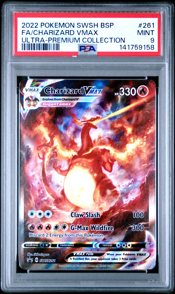 Charizard Vmax - SWSH261 - Black Star Promo - PSA Graded Card 9 - #141759158