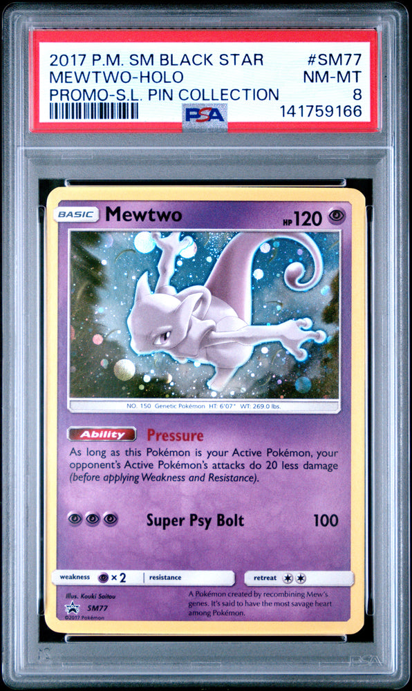 Mewtwo - SM77 - Black Star Promo - PSA 8 - #141759166