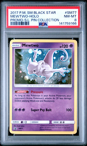 Mewtwo - SM77 - Black Star Promo - PSA 8 - #141759166