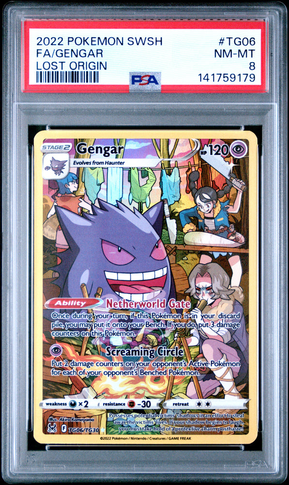 Gengar - TG60/TG30 - Lost Origin - PSA 8 - #141759179
