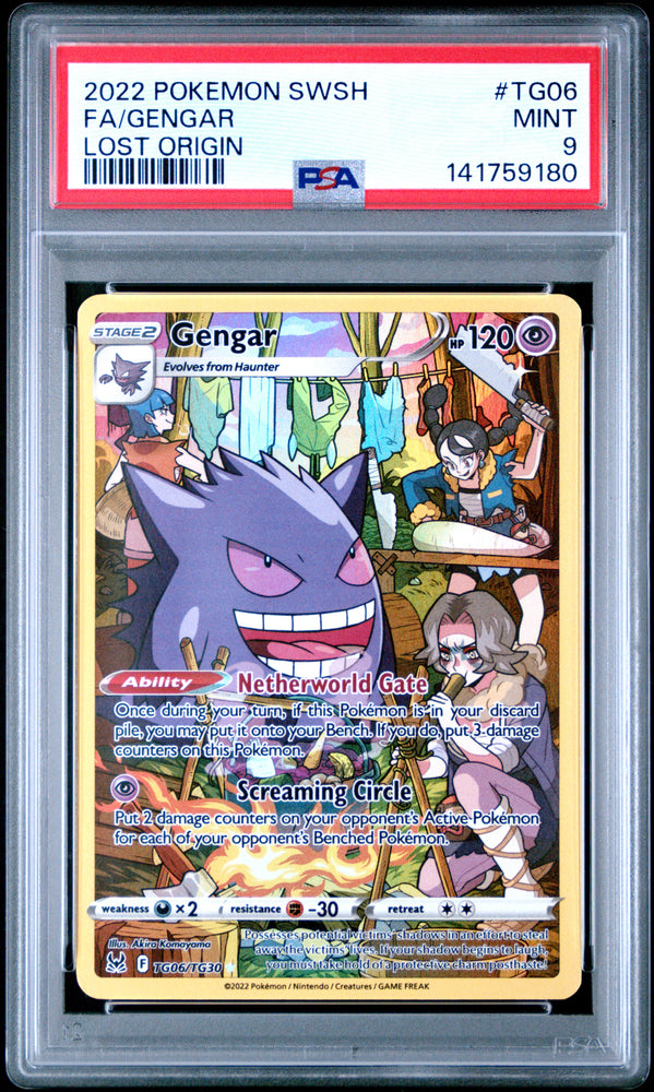 Gengar - TG60/TG30 - Lost Origin - PSA Graded Card 9 - #141759180