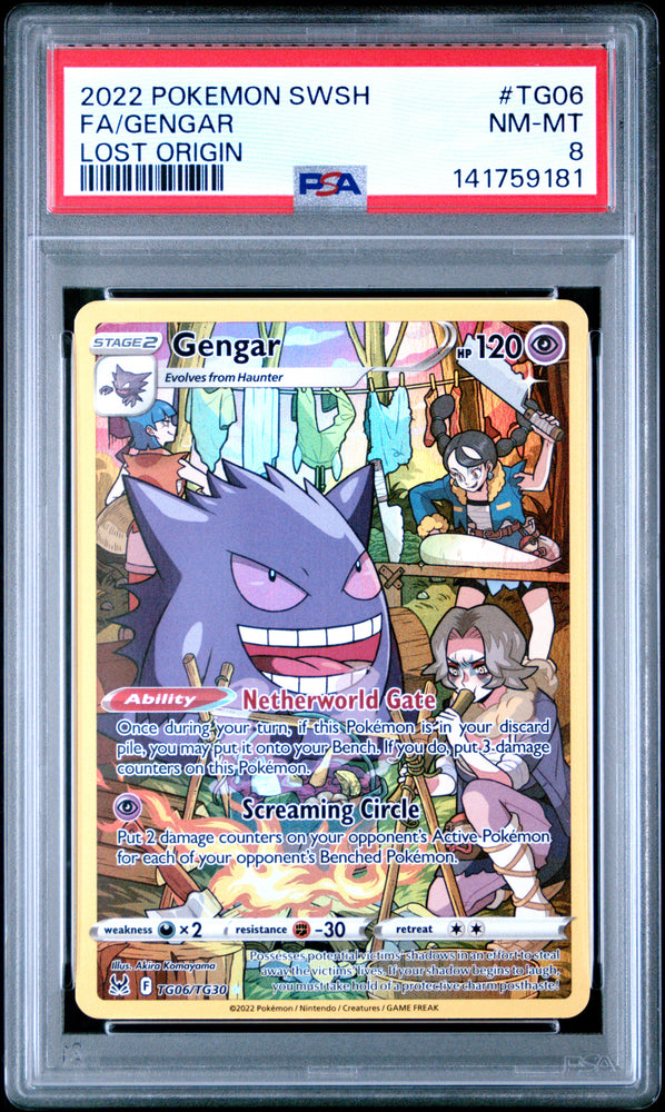 Gengar - TG60/TG30 - Lost Origin - PSA 8 - #141759181