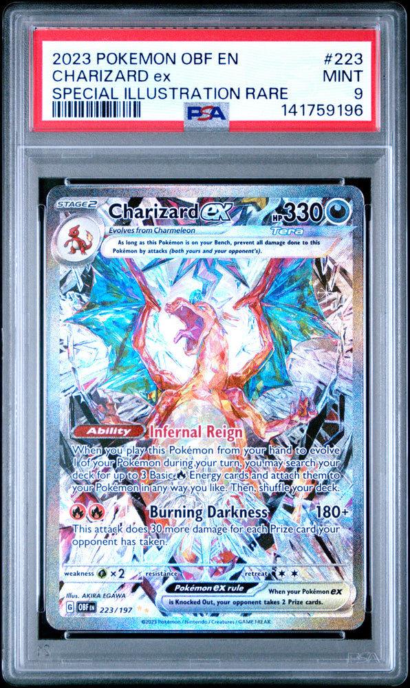 Charizard ex - 223/197 - Obsidian Flames - PSA Graded Card 9 - #141759196