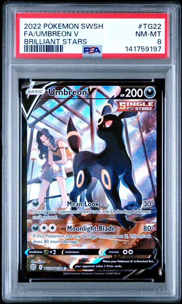 Umbreon V - TG22/TG30 - Brilliant Stars - PSA 8 - #141759197