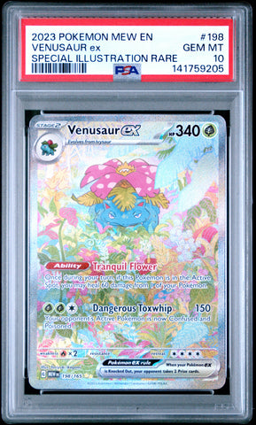 Venusaur ex - 198/165- Pokemon 151 - PSA Graded Card 10 - #141759205