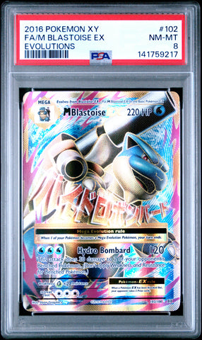 M Blastoise EX - 102/108 - XY Evolutions - PSA 8 - #141759217