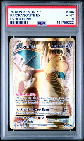 Dragonite EX - 106/108 - XY Evolutions - PSA Graded Card 9 - #141759222