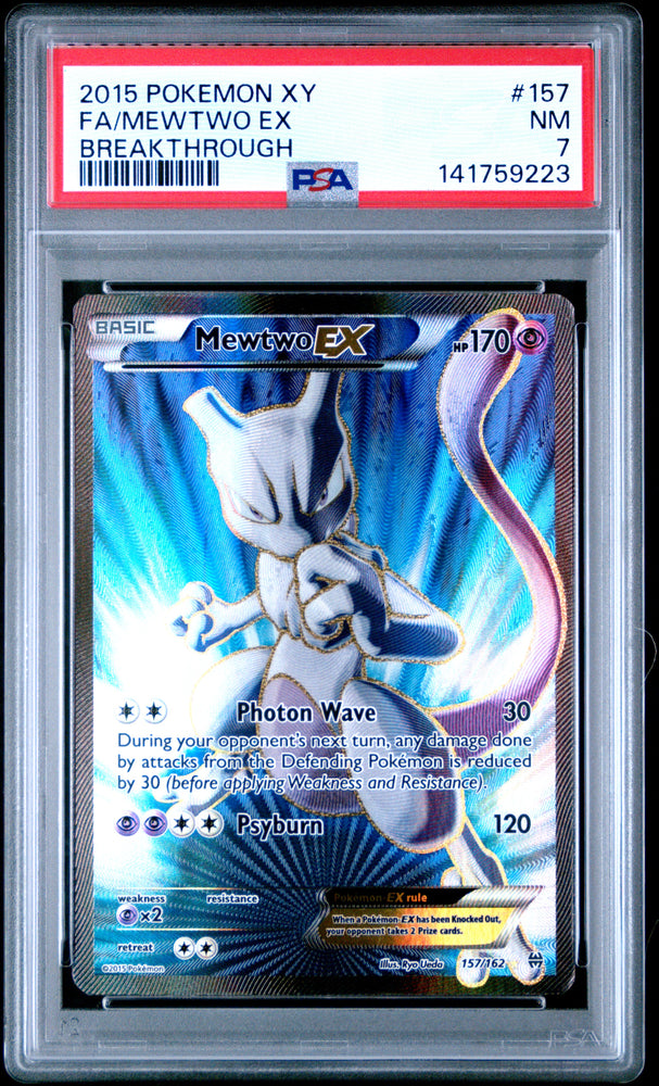 Mewtwo EX - 157/162 - Breakthrough - PSA Graded Card 7 - #141759223