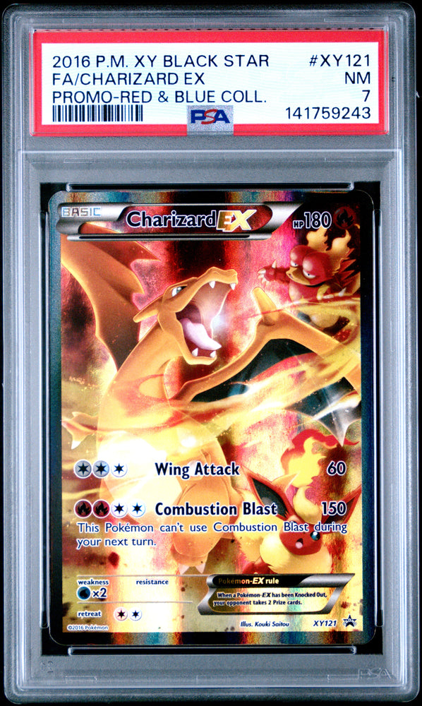 Charizard EX - XY121 - Black Star Promo - PSA Graded Card 7 - #141759243