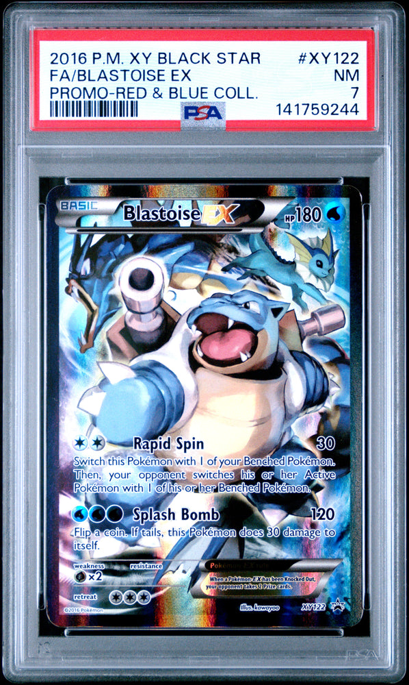 Blastoise EX - XY122 - Black Star Promo - PSA Graded Card 7 - #141759244