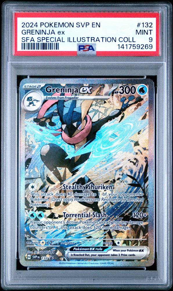 Greninja ex - SVP132 - Black Star Promo - PSA Graded Card 9 - #141759269